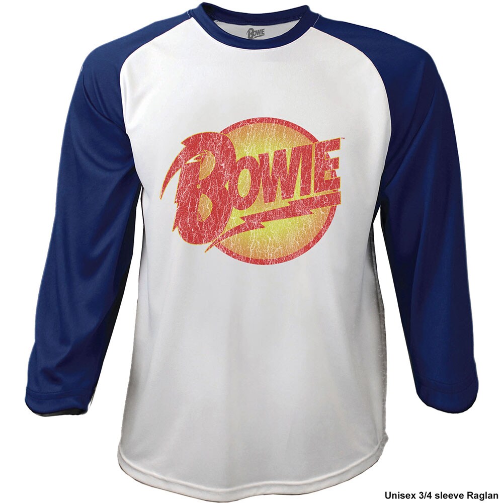 David Bowie Unisex Raglan T-Shirt: Diamond Dogs (Medium)