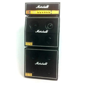 Miniförstärkare: Marshall trippel stack - Lead 1960 (till minigitarrer) 28 cm