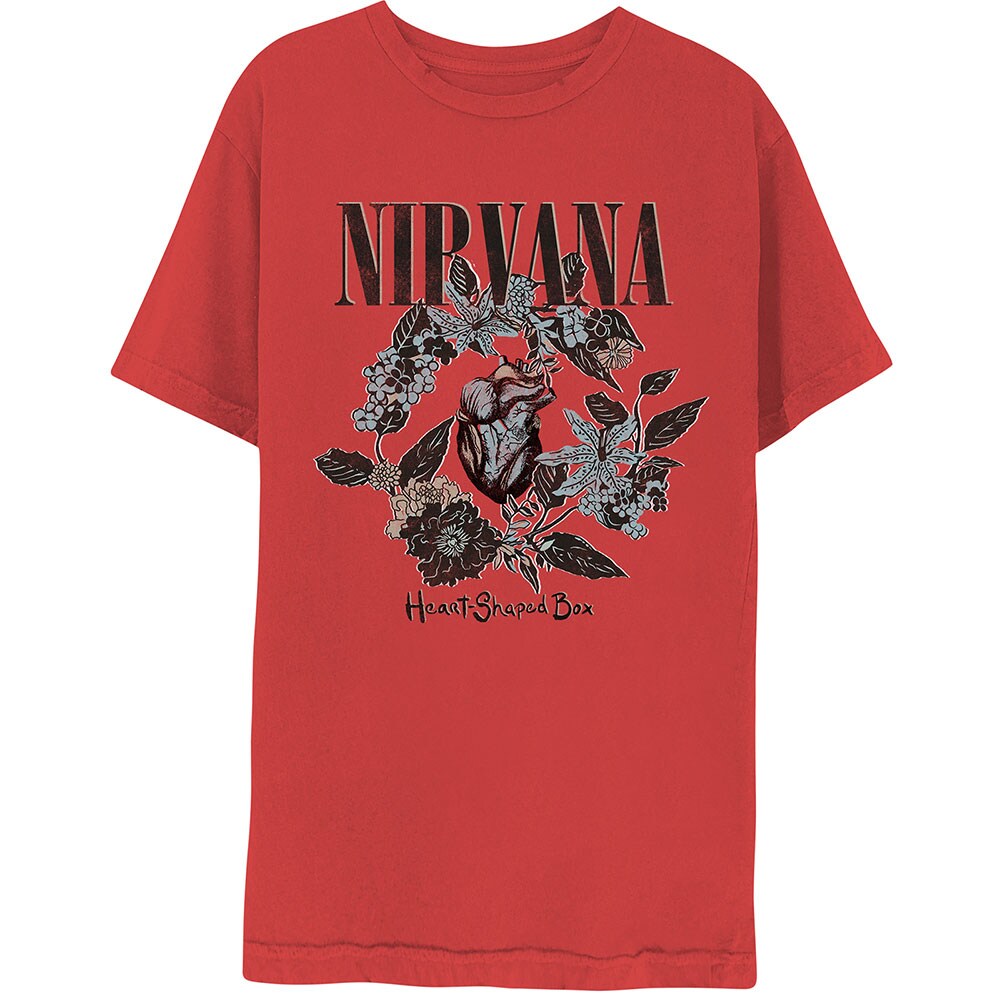 Nirvana Unisex T-Shirt: Heart-Shaped Box (Medium)