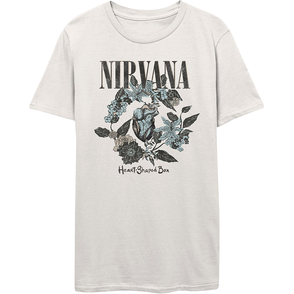Nirvana Unisex T-Shirt: Heart Shape Box (Large)