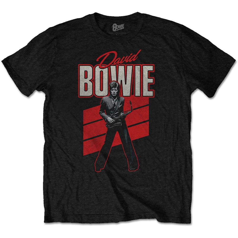 David Bowie Unisex T-Shirt: Red Sax (XX-Large)
