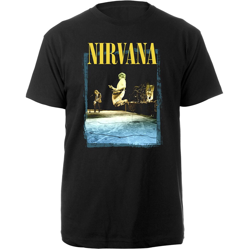 Nirvana Unisex T-Shirt: Stage Jump (Small)