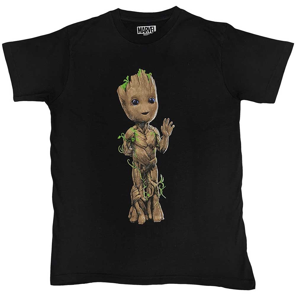 Marvel Comics Unisex T-Shirt: Guardians of the Galaxy Groot Wave (Small)