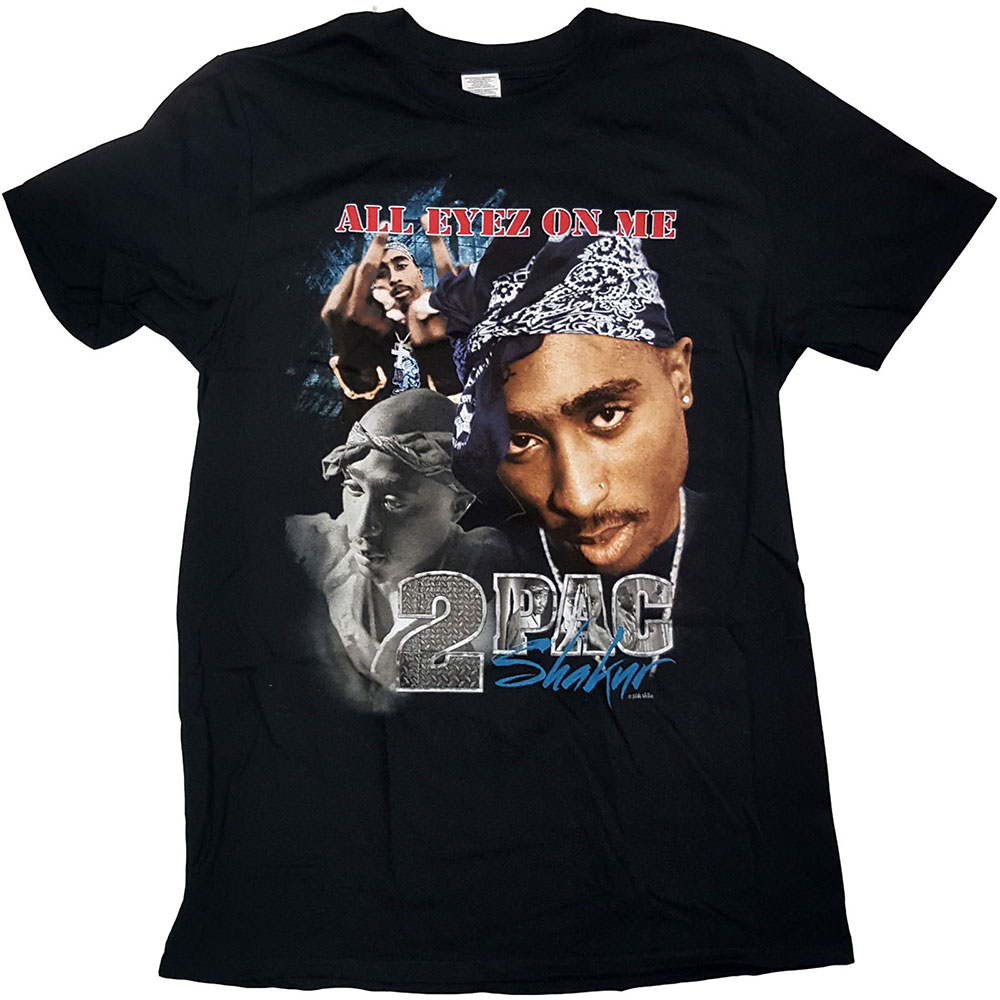 Tupac Unisex T-Shirt: All Eyez Homage (Large)