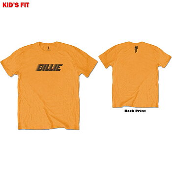 Billie Eilish Kids T-Shirt: Racer Logo & Blohsh (Back Print) (13-14 Years)