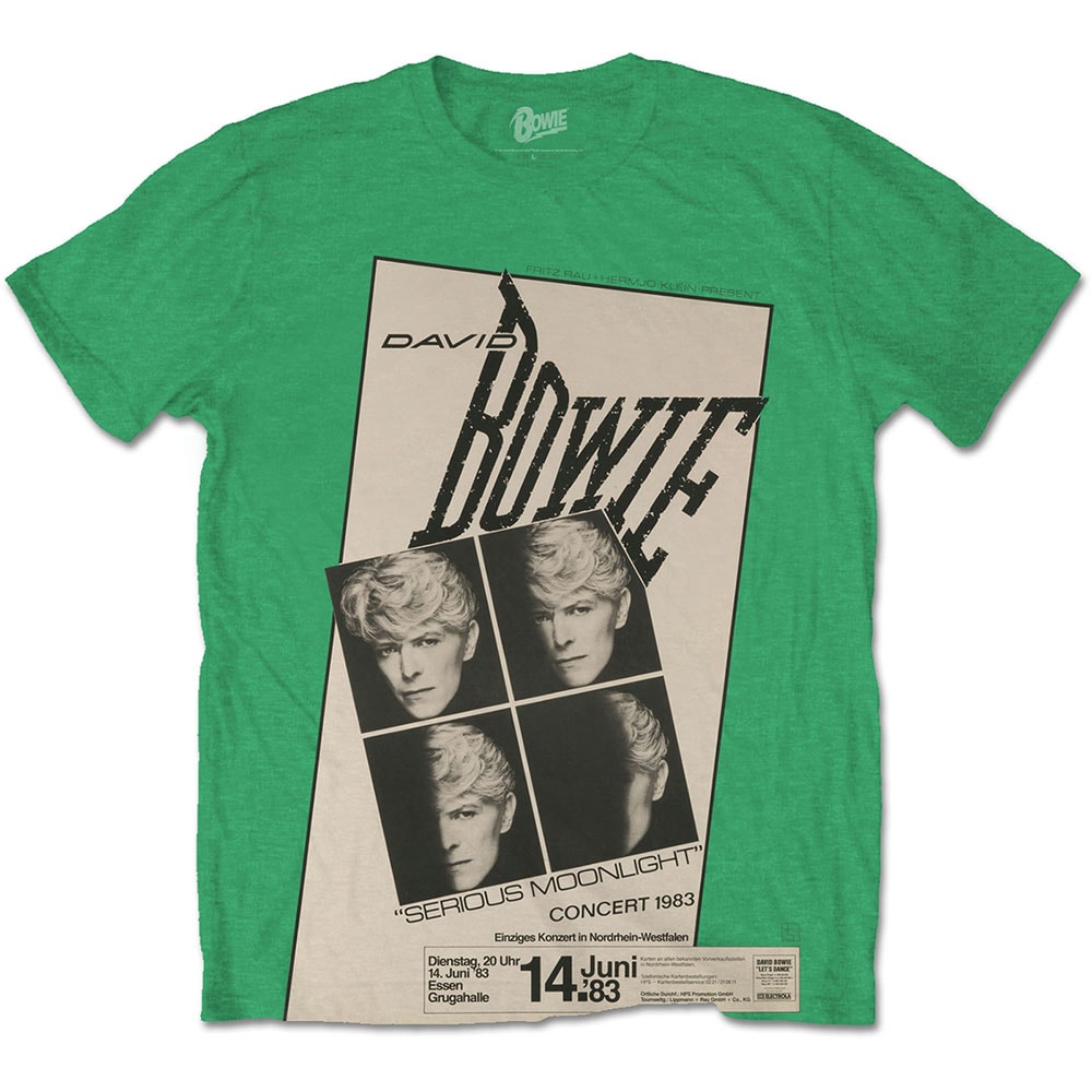 David Bowie Unisex T-Shirt: Concert '83 (Large)