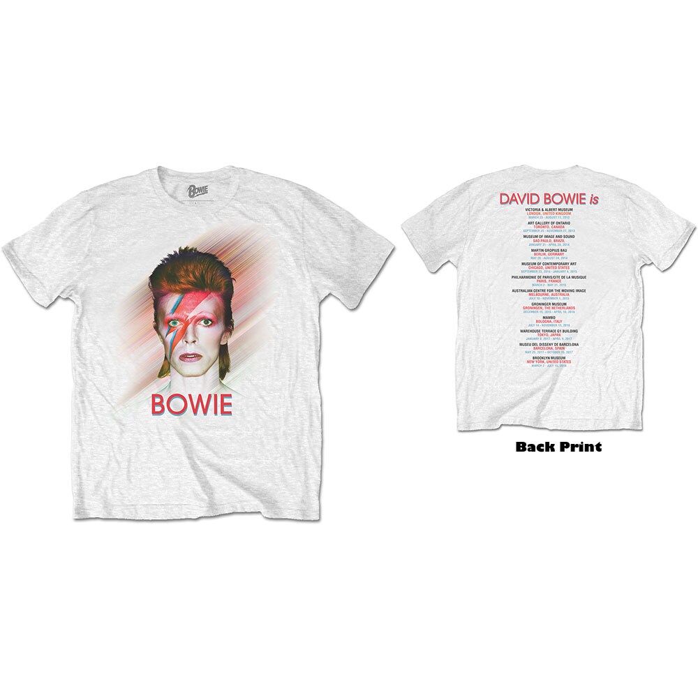 David Bowie Unisex T-Shirt: Bowie Is (Back Print) (X-Large)