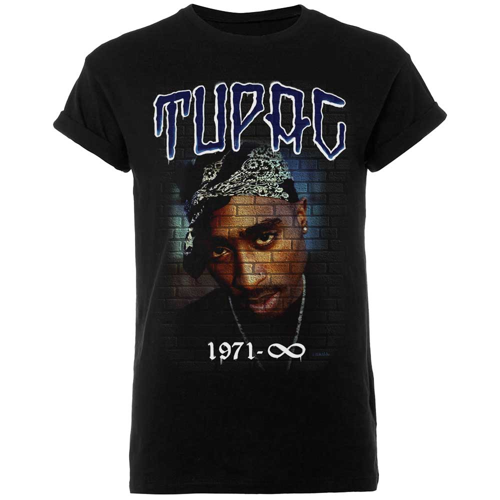 Tupac Unisex T-Shirt: Mural 1971 (Small)