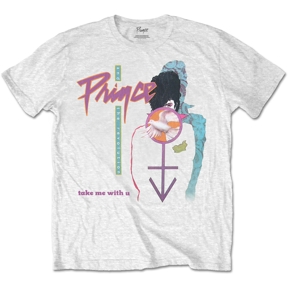 Prince Unisex T-Shirt: Take Me With U (Large)