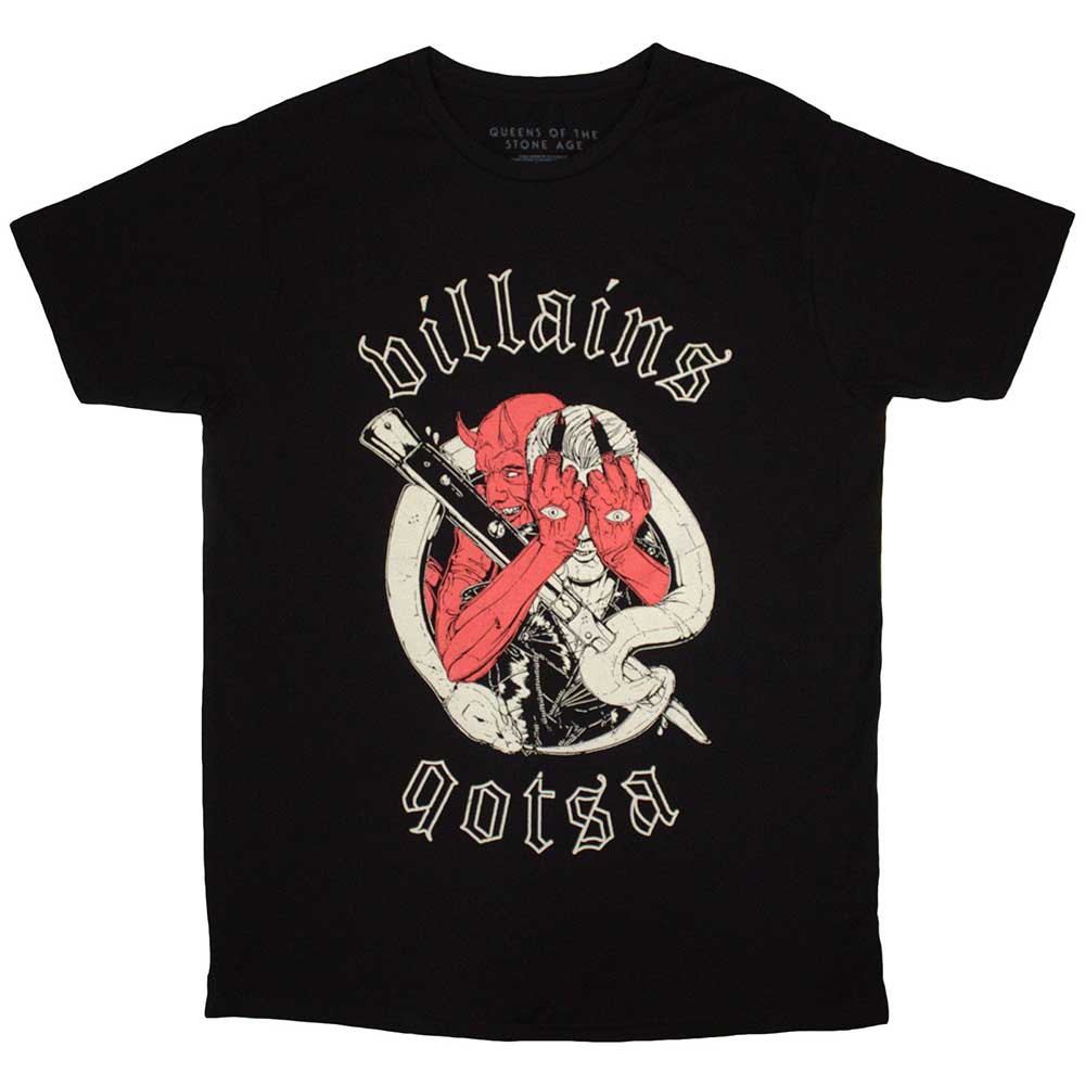 Queens Of The Stone Age Unisex T-Shirt: Villains (Small)