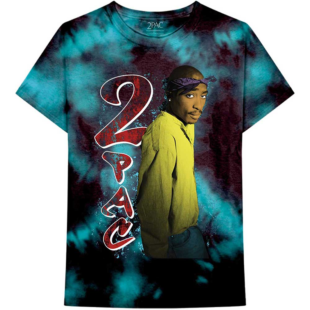 Tupac Unisex T-Shirt: Vintage Tupac (Dye-Wash) (Medium)