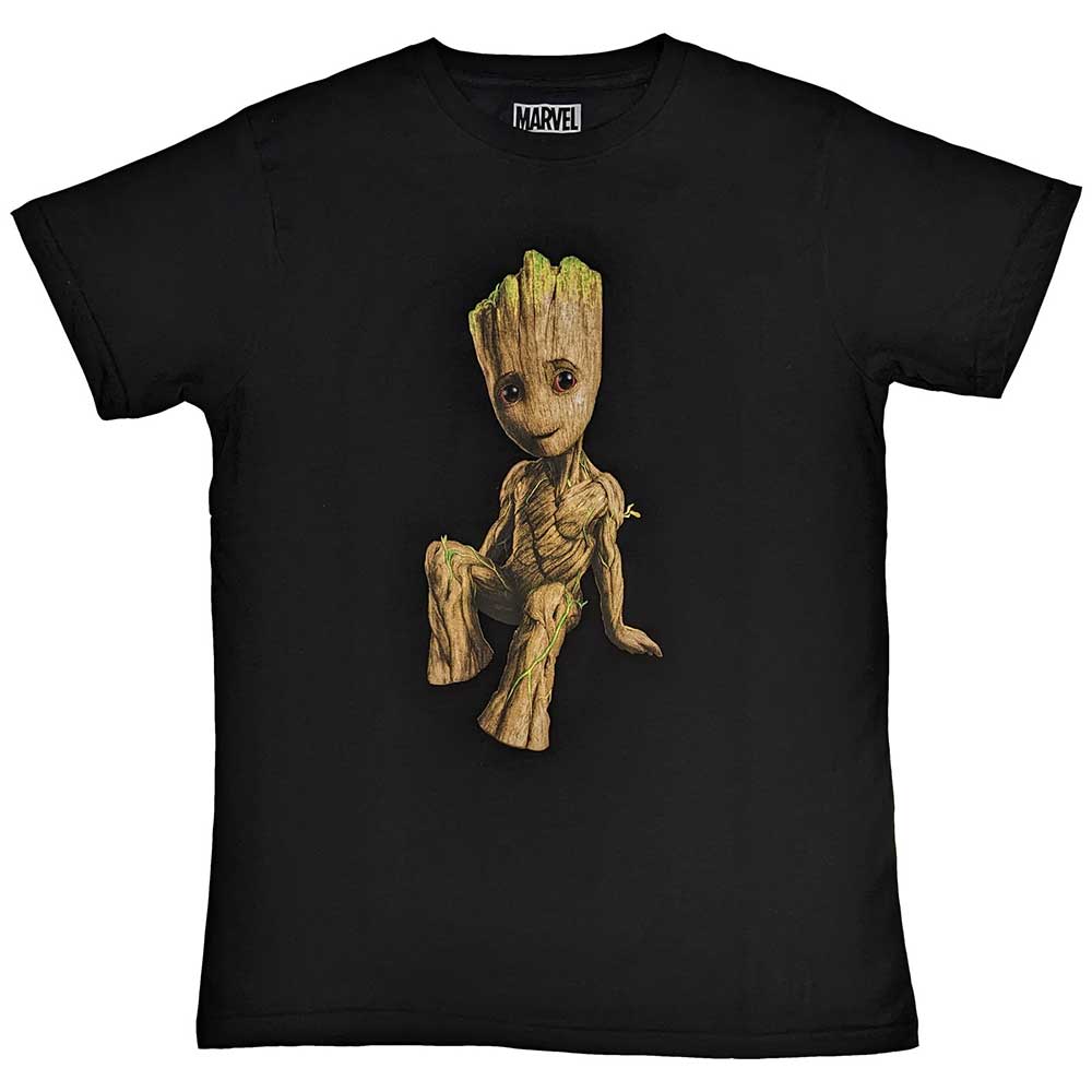 Marvel Comics Unisex T-Shirt: Guardians of the Galaxy Groot Perch (Large)