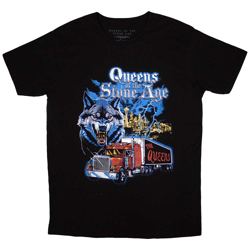 Queens Of The Stone Age Unisex T-Shirt: Wold Skyline (Large)