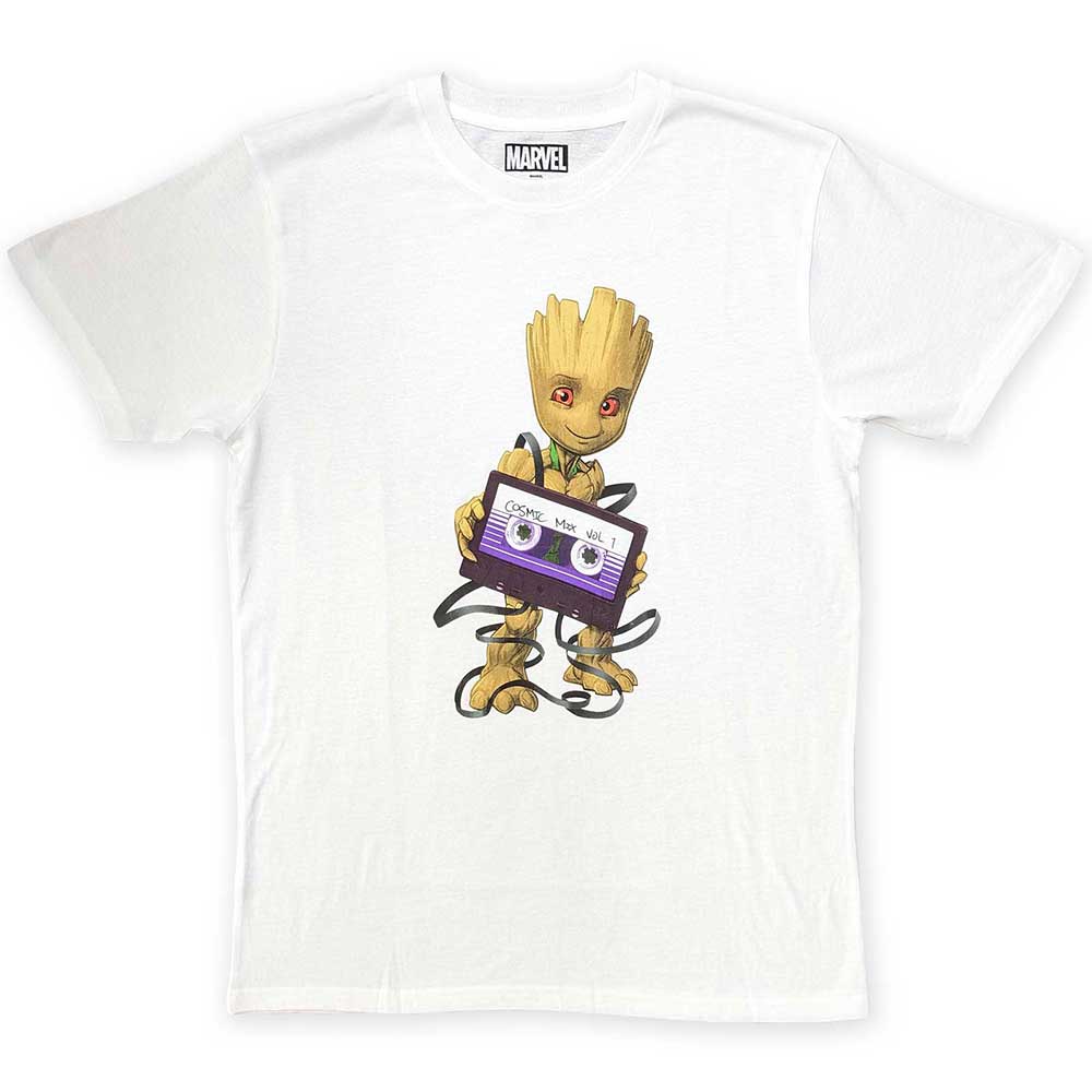 Marvel Comics Unisex T-Shirt: Guardians of the Galaxy Cosmic Tape (Large)