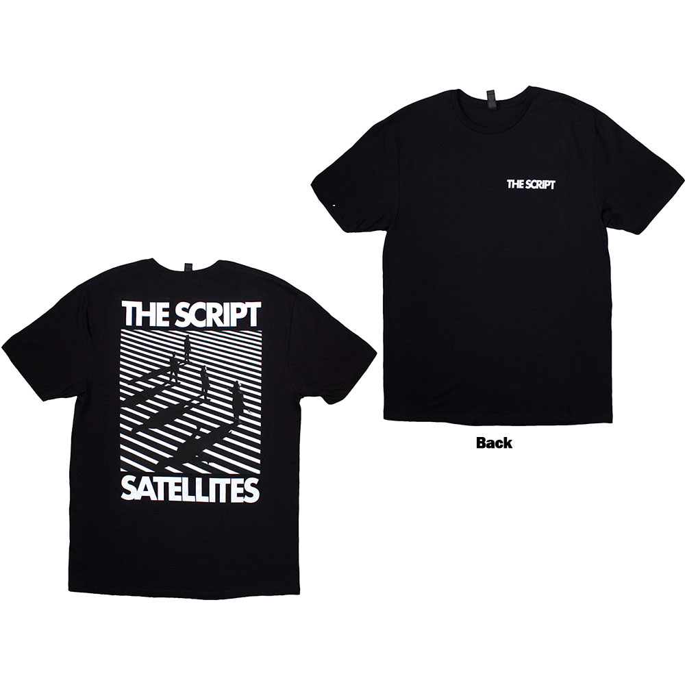The Script Unisex T-Shirt: Satellites & Pocket Logo (Back Print) (X-Large)