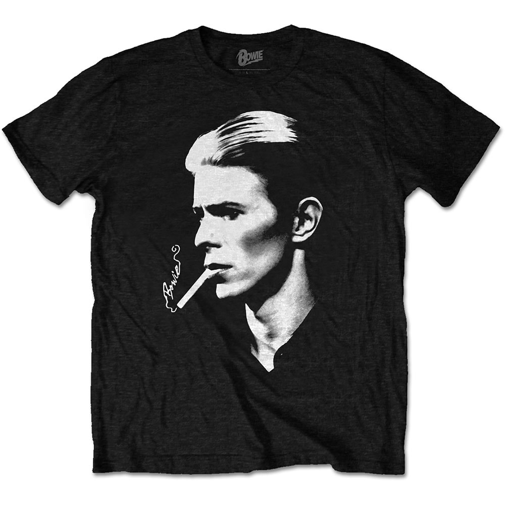David Bowie Unisex T-Shirt: Smoke (X-Large)