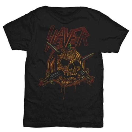 Slayer Unisex T-Shirt: Skull Pumpkin (Medium) - 2