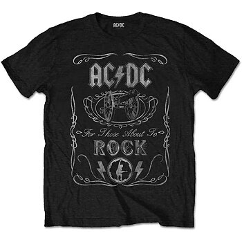 AC/DC Kids T-Shirt: Vintage Cannon Swig  (7-8 Years)