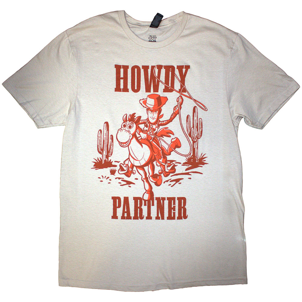 Disney Unisex T-Shirt: Toy Story Howdy Partner (Natural) (X-Large)