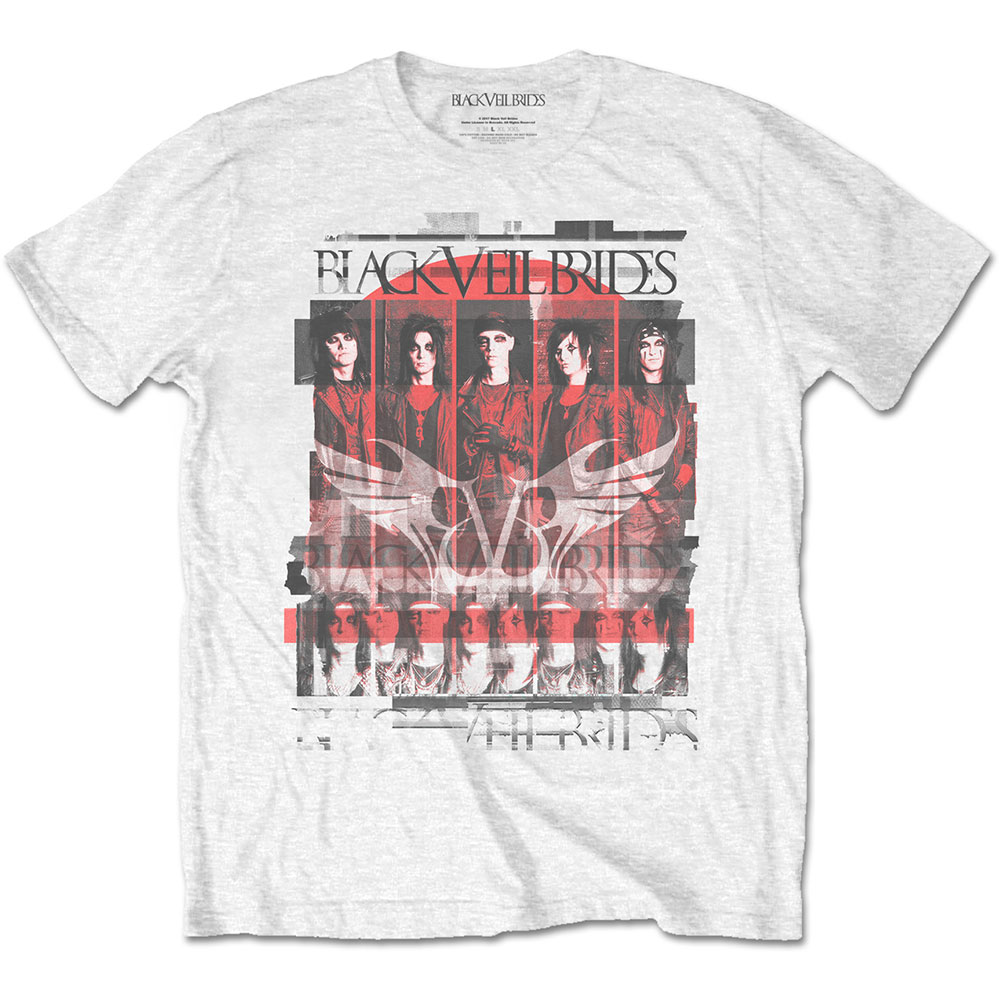 Black Veil Brides Unisex T-Shirt: Group Scatter (Large)