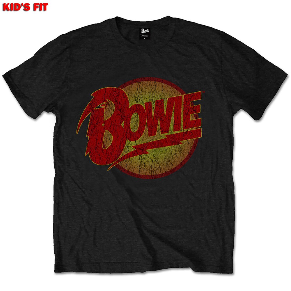 David Bowie Kids T-Shirt: Vintage Diamond Dogs Logo (7-8 Years)