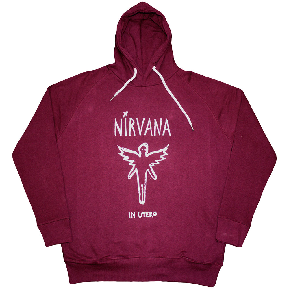 Nirvana Unisex Pullover Hoodie: In Utero Outline (X-Small)