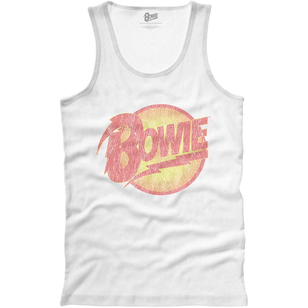 David Bowie Unisex Vest T-Shirt: Vintage Diamond Dogs Logo (Small)