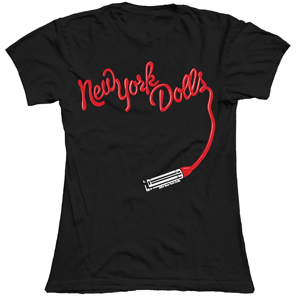 New York Dolls Ladies T-Shirt: Lipstick Logo (XX-Large)