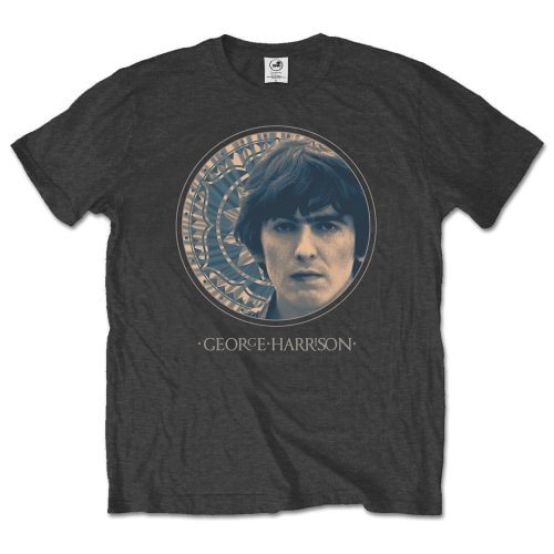 George Harrison Unisex T-Shirt: Circular Portrait (Medium) - 2