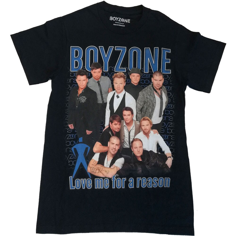 Boyzone Unisex T-Shirt: Love Me For A Reason Homage (Medium)