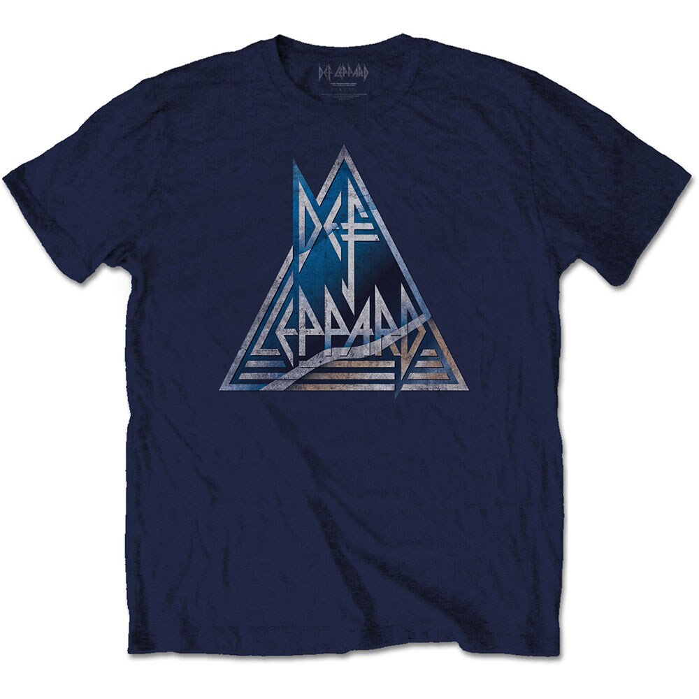 Def Leppard Unisex T-Shirt: Triangle Logo (Large) - 2