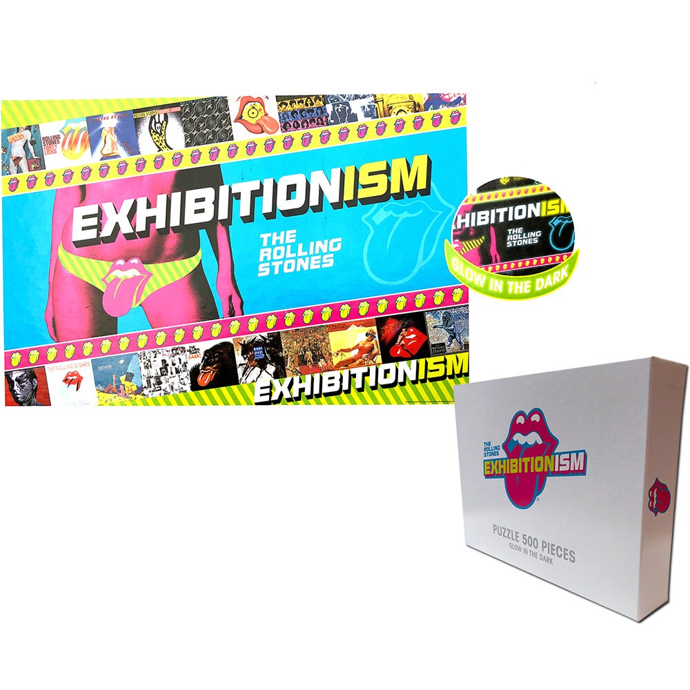 The Rolling Stones 500 Piece Puzzle: Exhibitionism Glow In The Dark