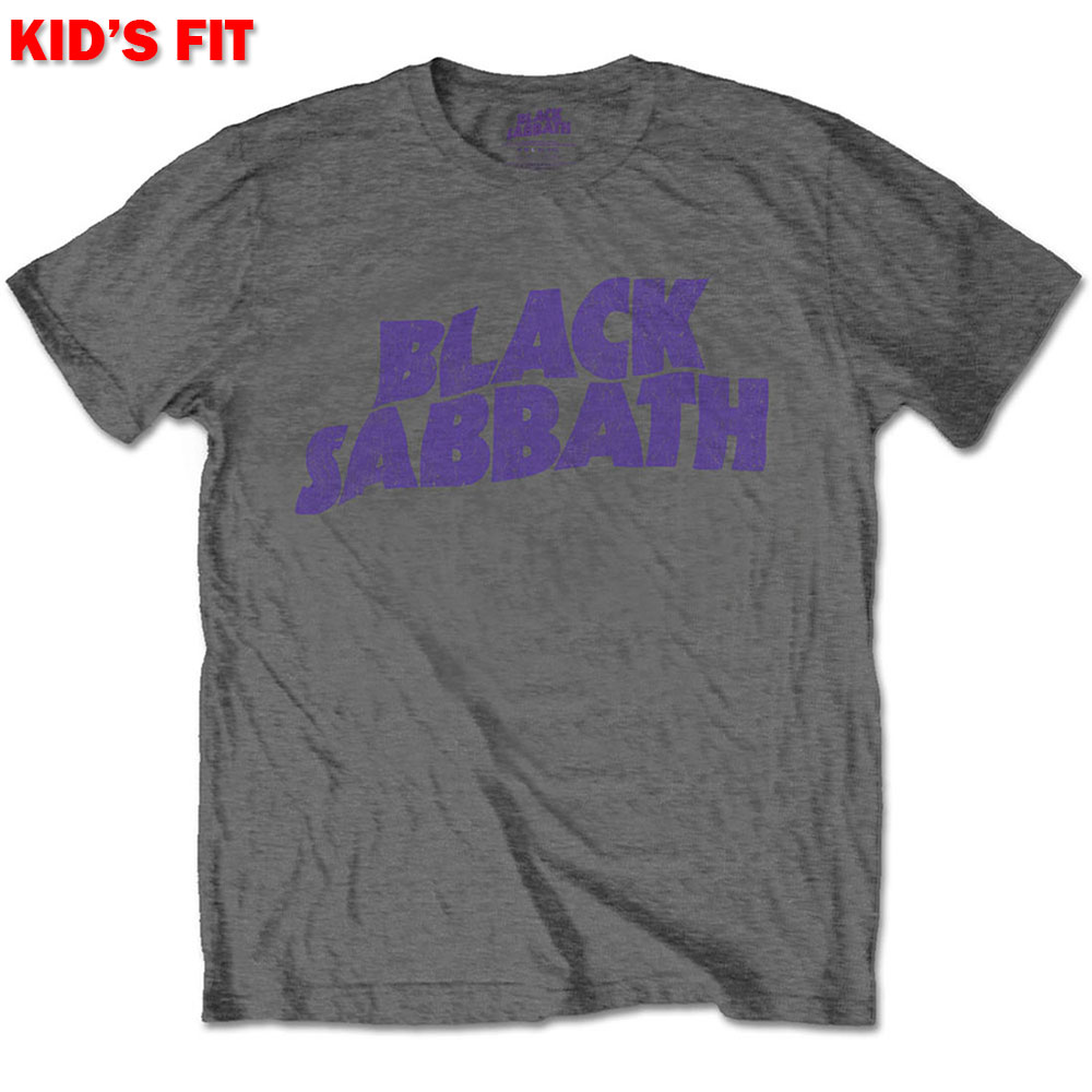 Black Sabbath Kids T-Shirt: Wavy Logo (3-4 Years)