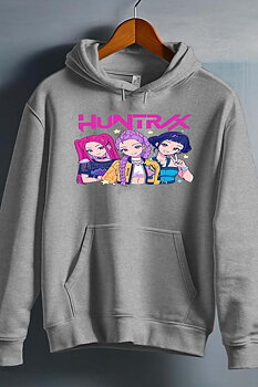 Huntrix Kpop Demon Hunters børne hoodie: "Kpop Demon" - fås i flere farver - str. 3-14 år