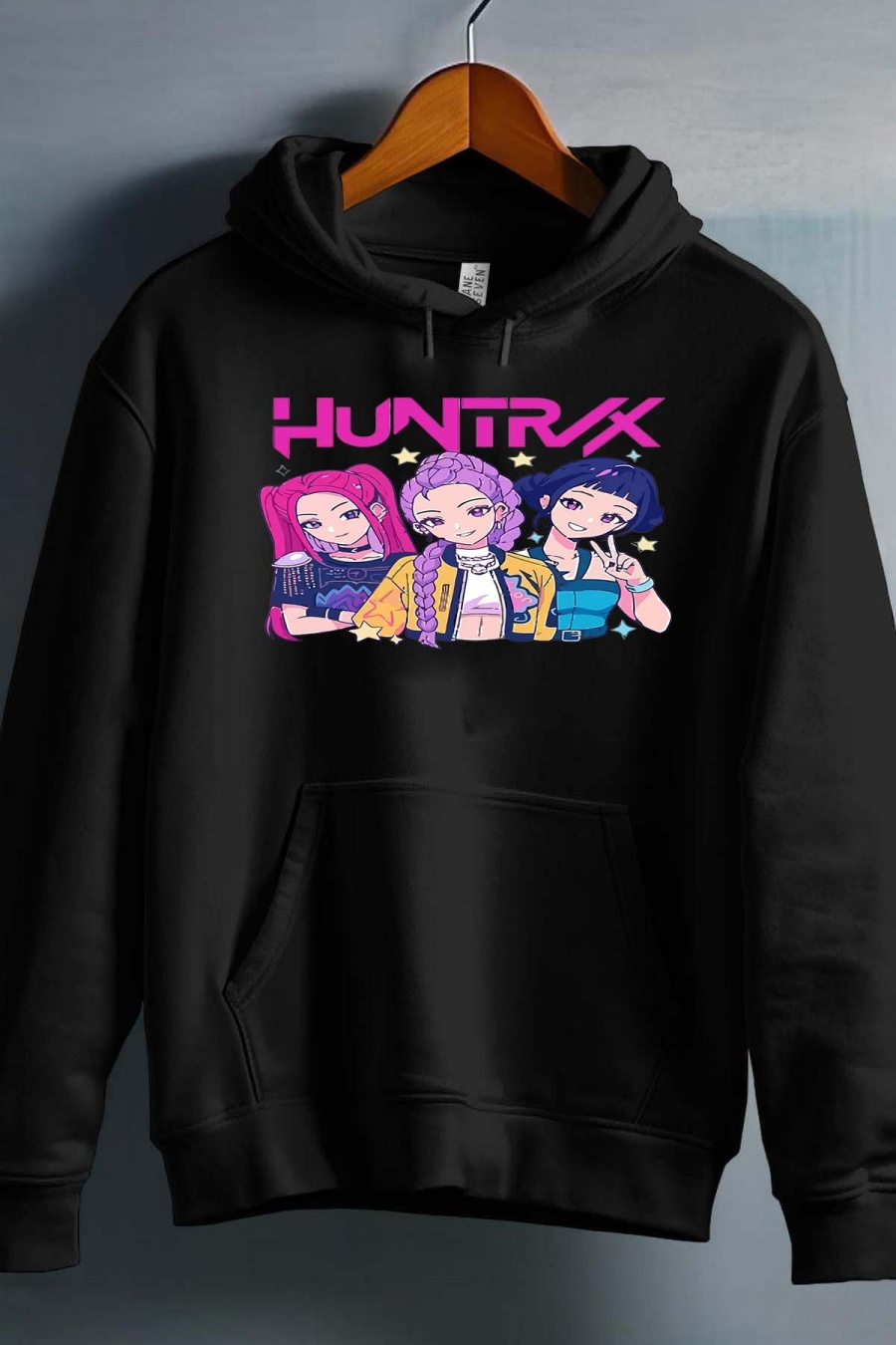 Huntrix Kpop Demon Hunters barnegenser: "Kpop Demon" - tilgjengelig i flere farger - størrelse 3-14 år