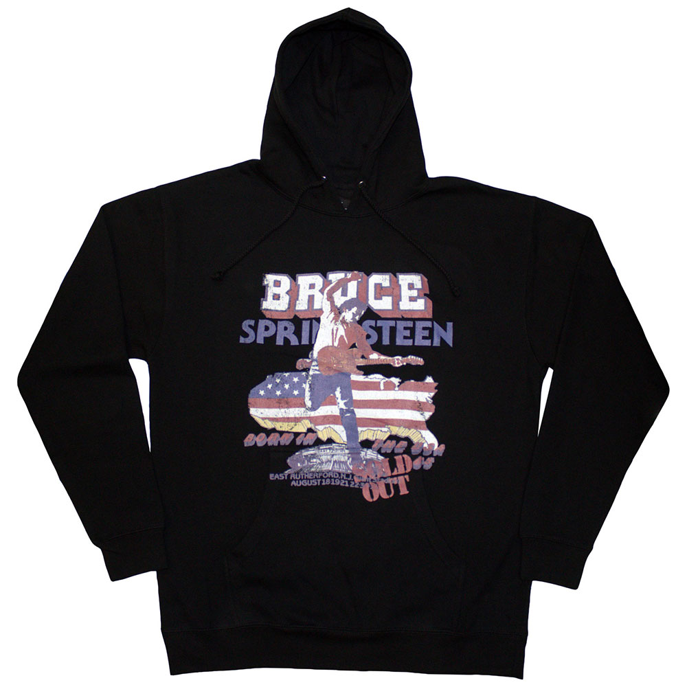 Bruce Springsteen Unisex Pullover Hoodie: Born In The USA '85 (X-Large)
