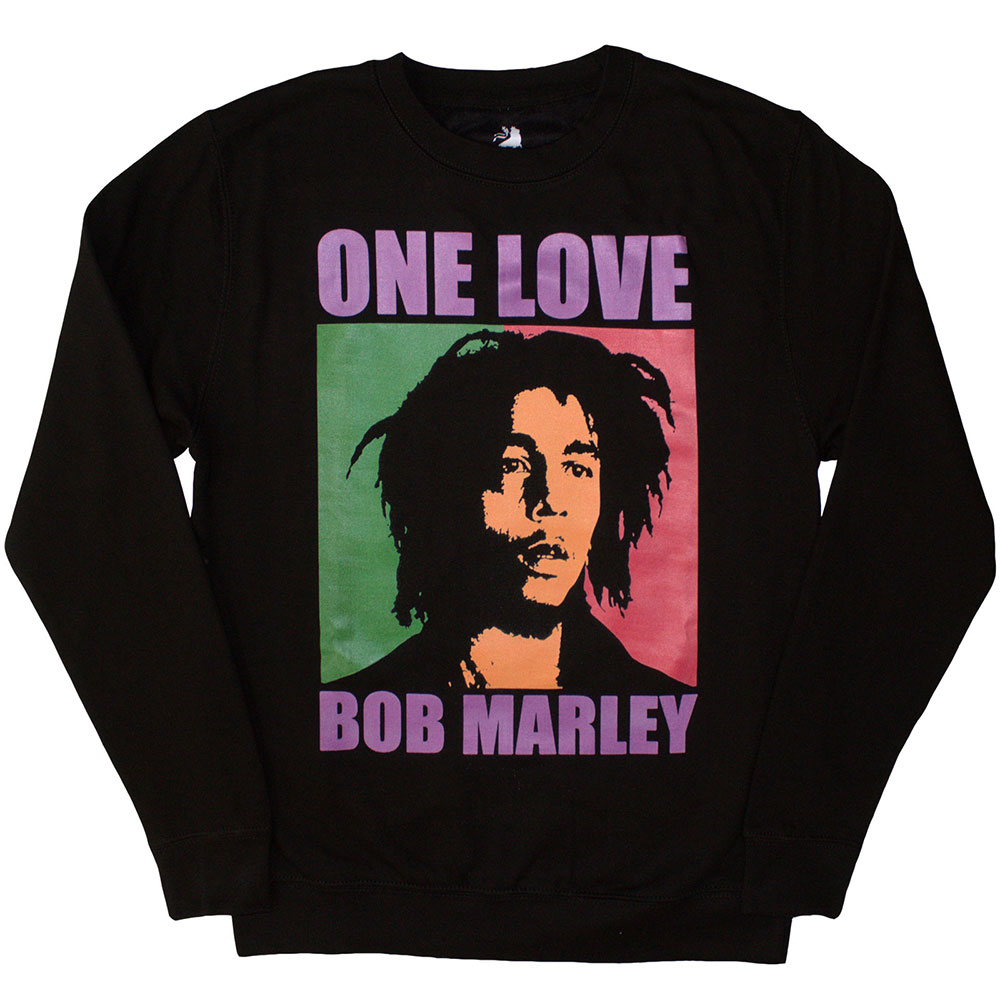 Bob Marley Unisex Sweatshirt: One Love (Oversized) (Large)