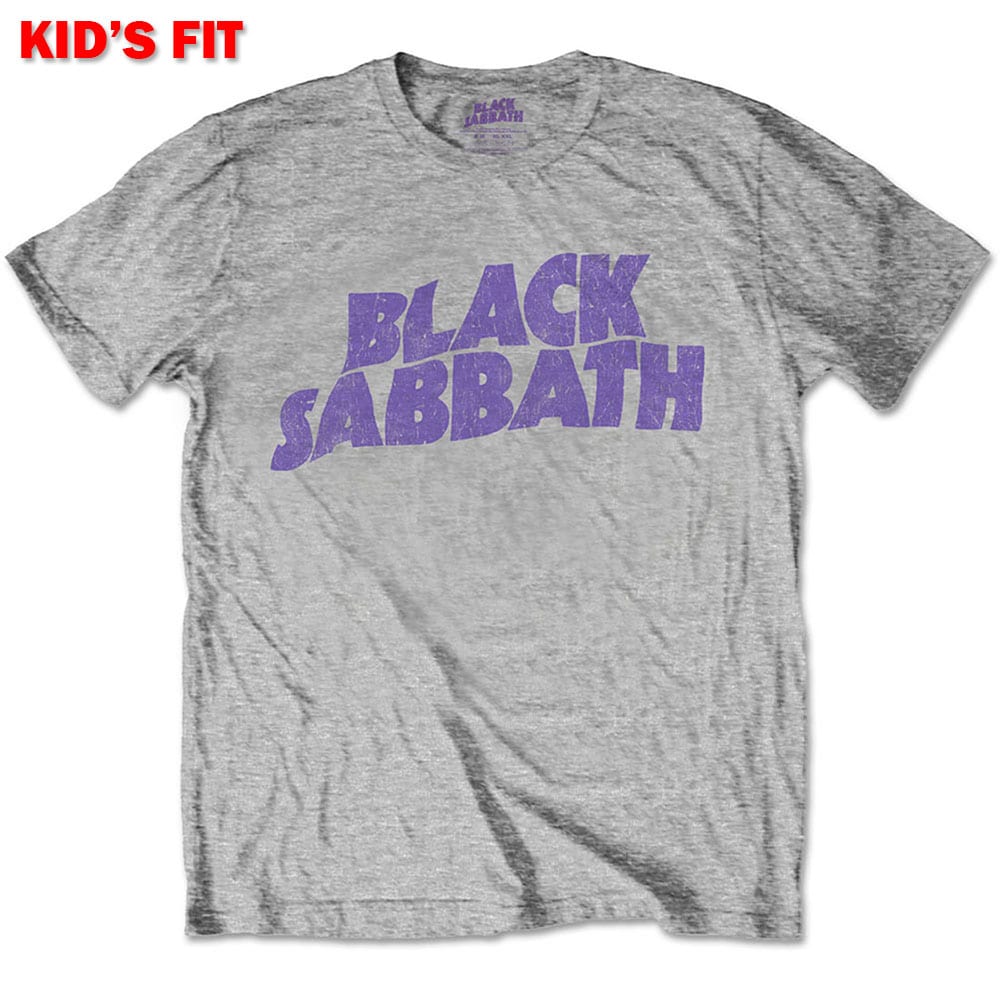Black Sabbath Kids T-Shirt: Wavy Logo (11-12 Years)
