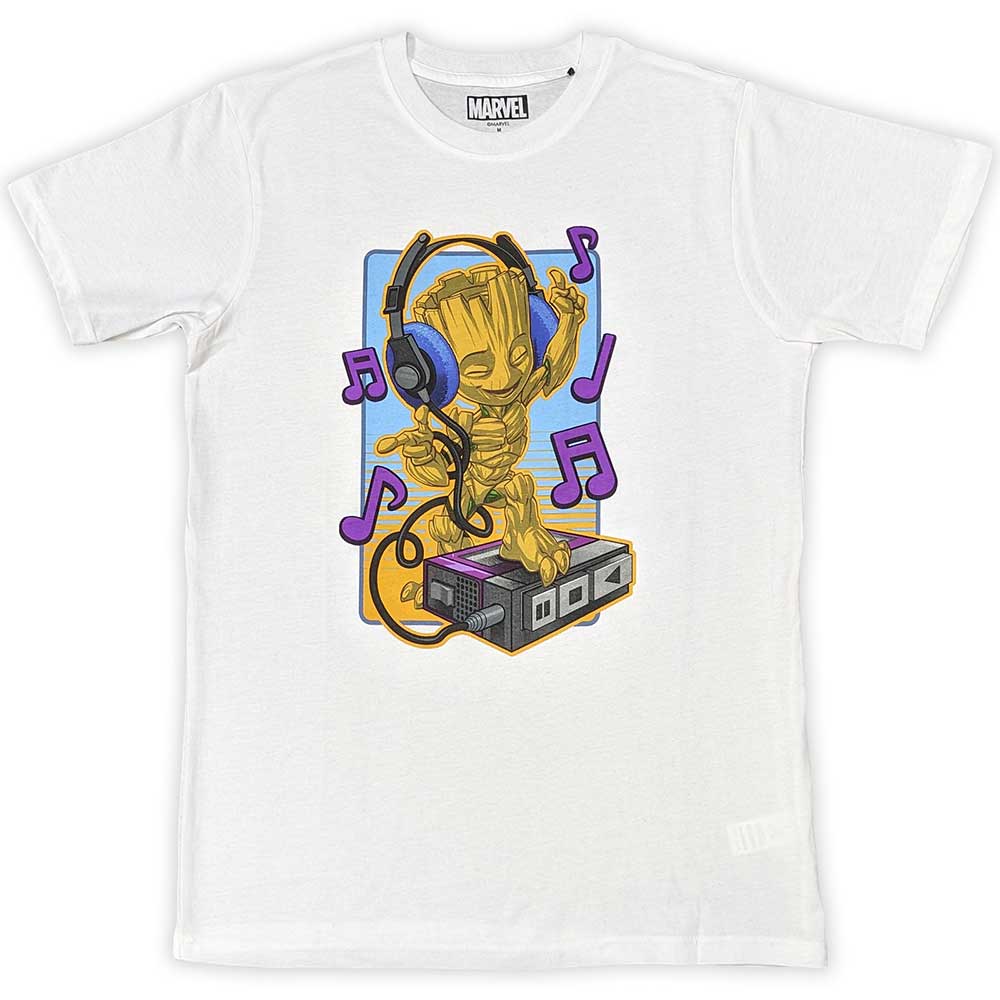 Marvel Comics Unisex T-Shirt: Guardians of the Galaxy Groot Dancing (Large)
