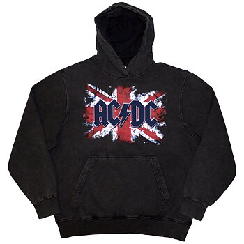 AC/DC Unisex Pullover Hoodie: Flag (Wash Collection) (Small)