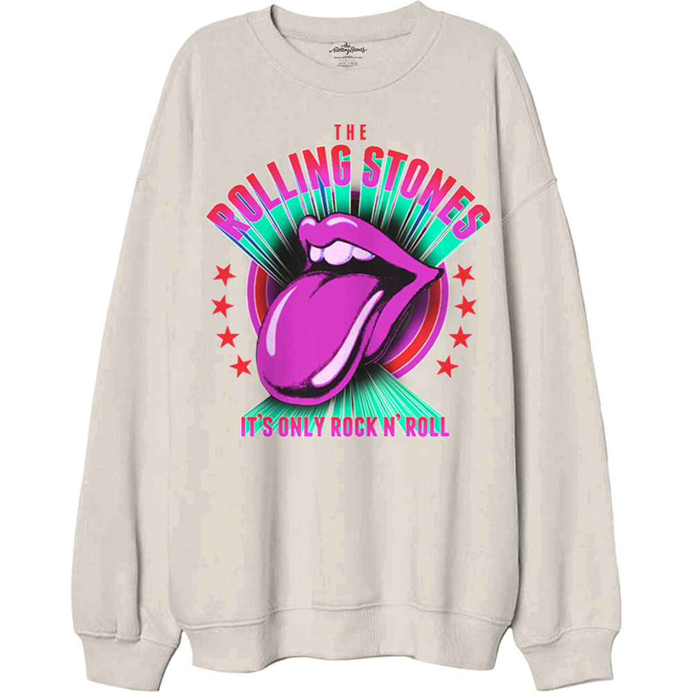 The Rolling Stones Unisex Sweatshirt: It's Only R 'n R (Oversized) (Medium)
