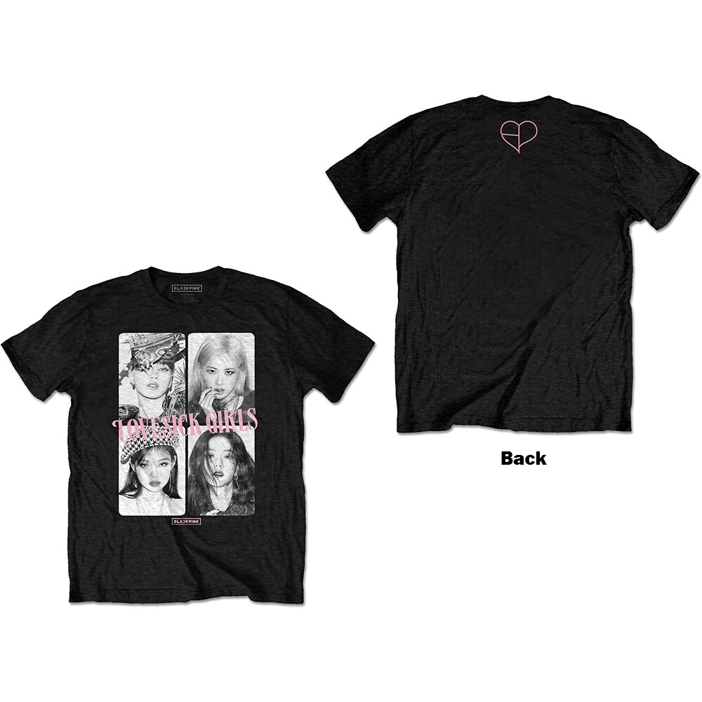 BlackPink Unisex T-Shirt: Love Sick (Back Print) (X-Large)