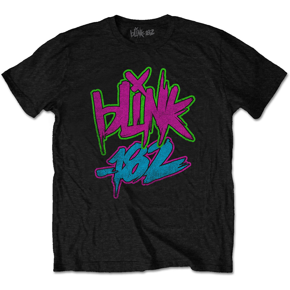 Blink-182 Unisex T-Shirt: Neon Logo (XX-Large)