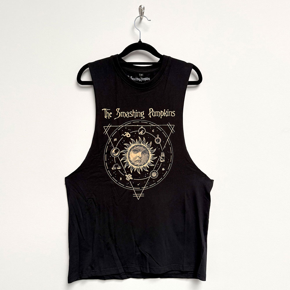 The Smashing Pumpkins Unisex Vest T-Shirt: Celestial Sun (Black) (XX-Large)