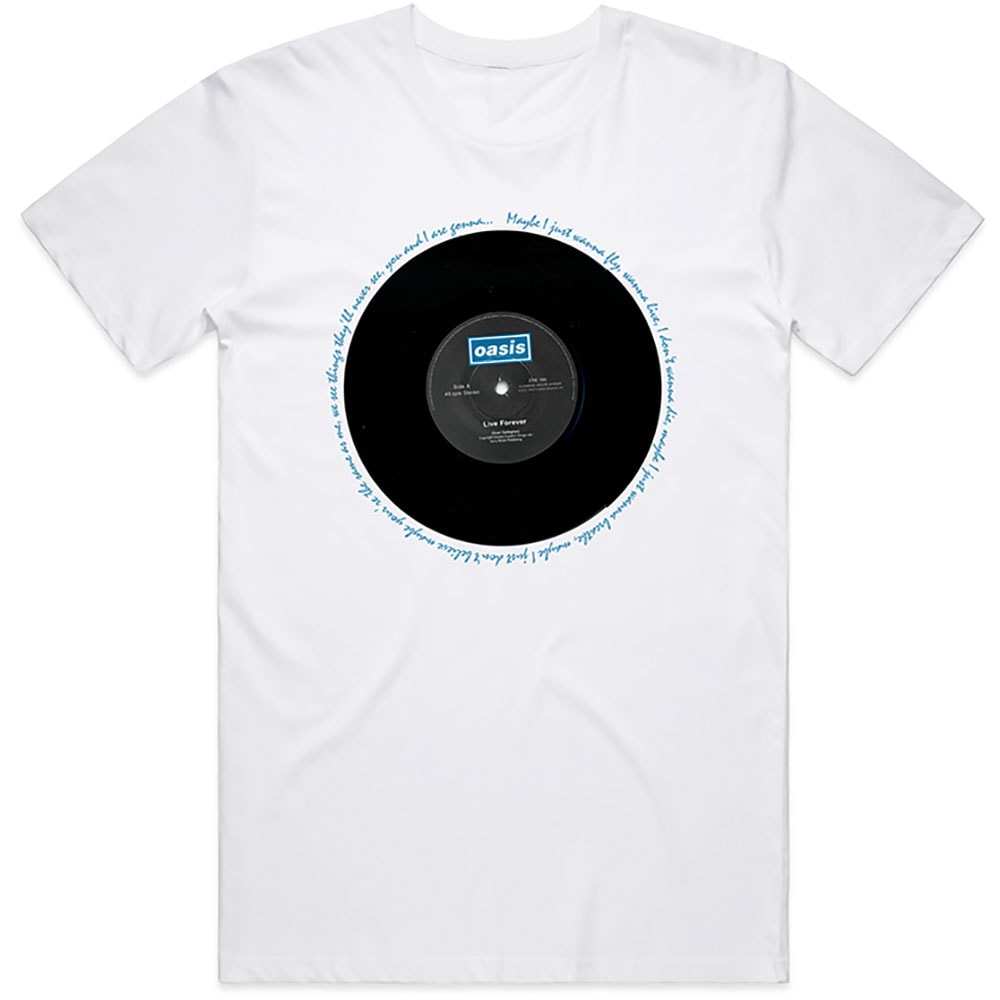 Oasis Unisex T-Shirt: Live Forever Single (X-Large)