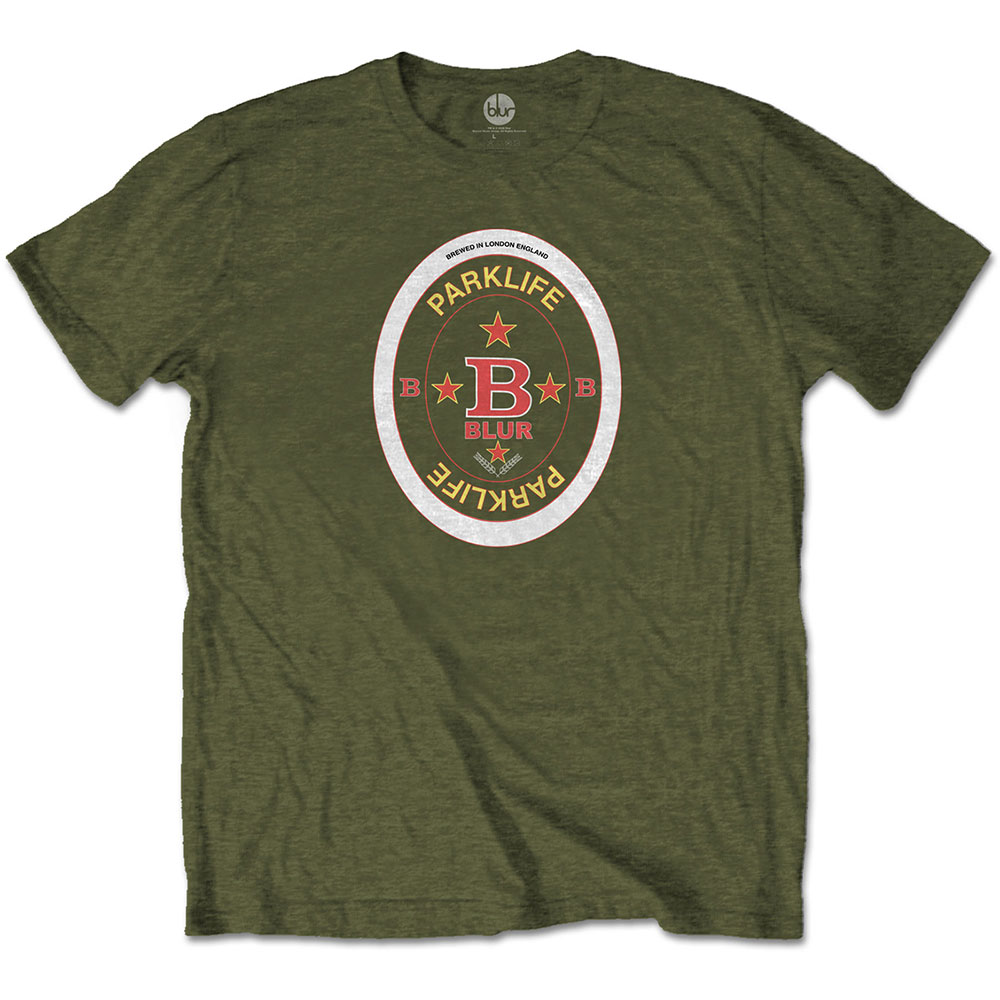 Blur Unisex T-Shirt: Parklife Beermat (Medium)