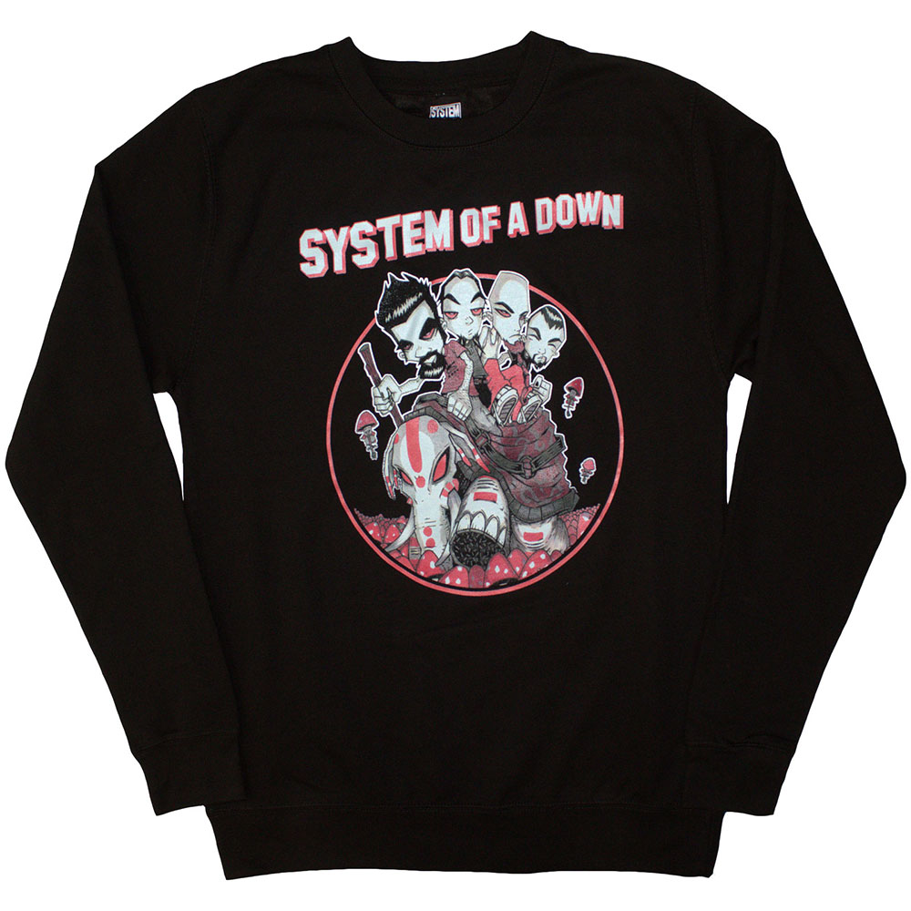 System Of A Down Unisex Sweatshirt: Mushroom People (Small)
