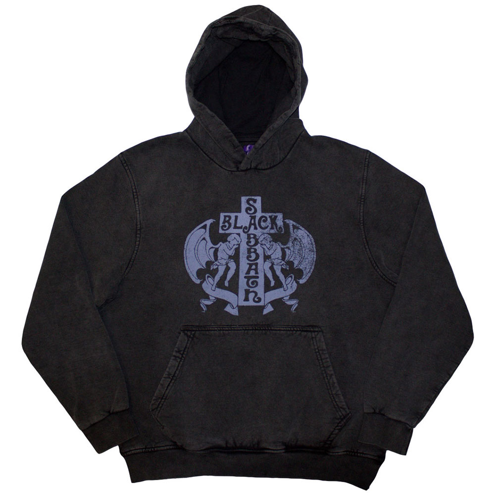 Black Sabbath Unisex Pullover Hoodie: Angels (Wash Collection) (X-Large)