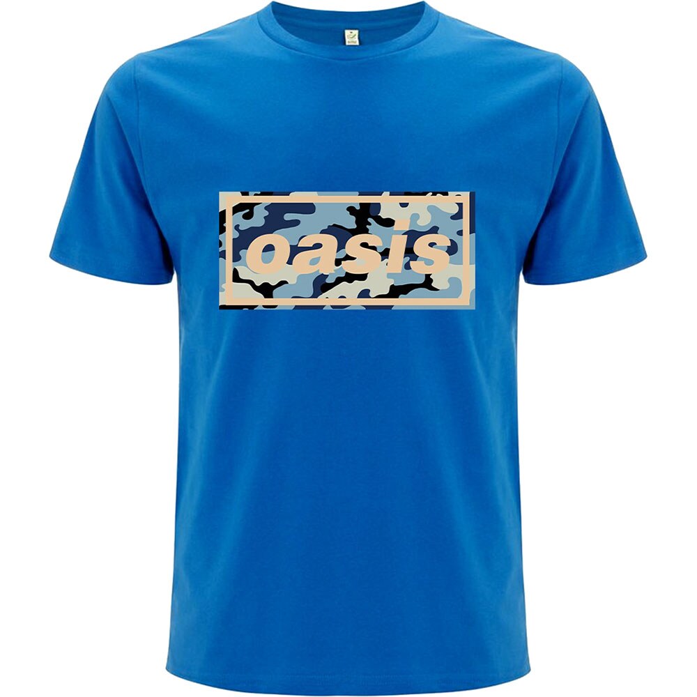 Oasis Unisex T-Shirt: Camo Logo (Medium)