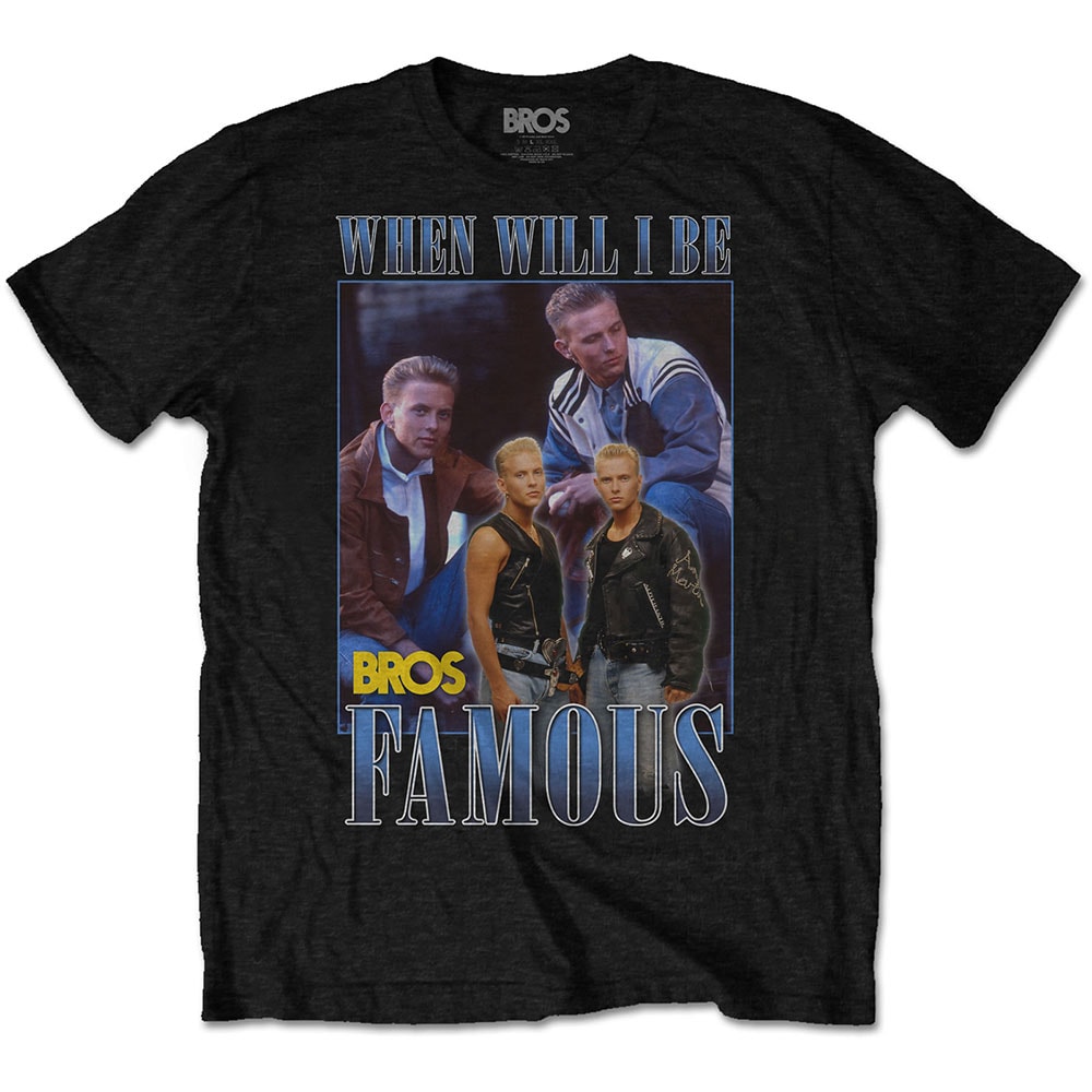 Bros Unisex T-Shirt: Famous Homage (Small)